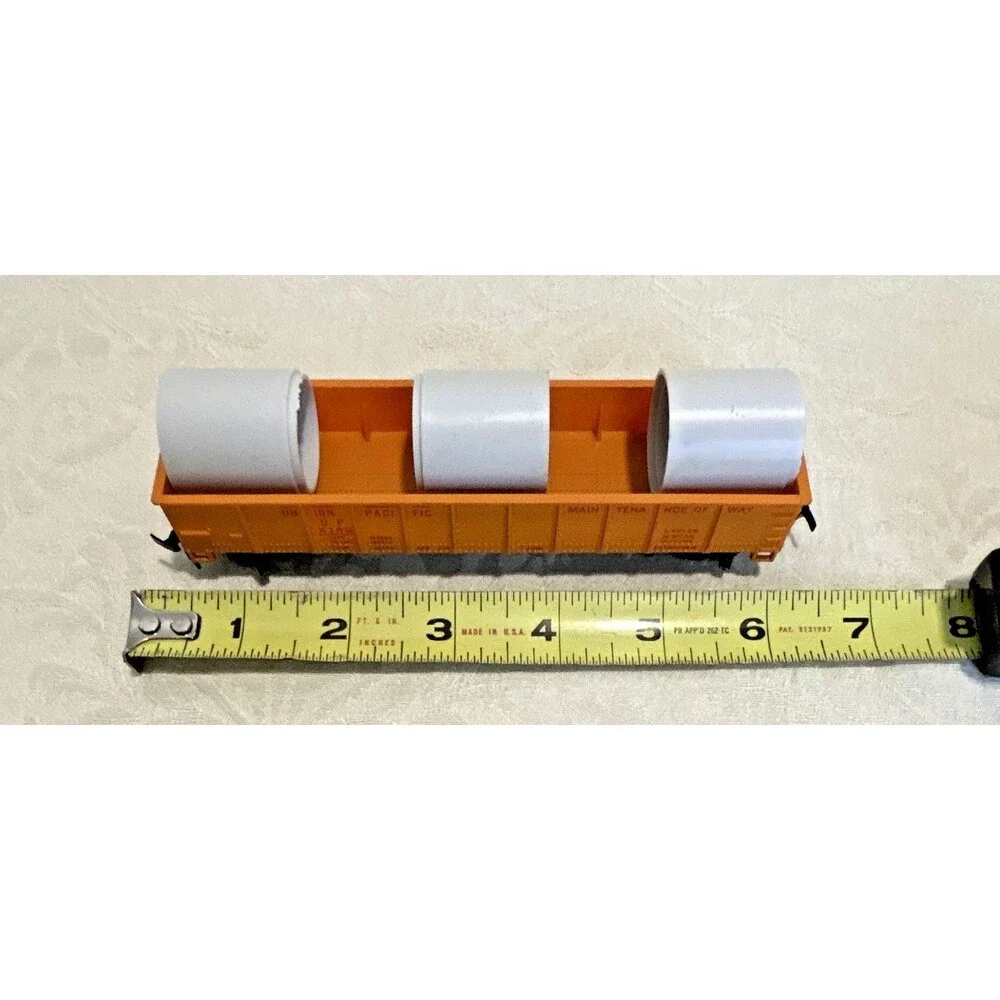 Vintage Tyco HO Scale Union Pacific MOW Gondola Car w/ Pipe Load UP X159